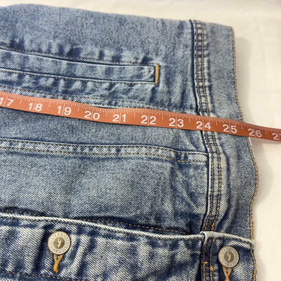 Hollister Women’s Size M Blue Denim Jacket Faux Shearling Lined - Picture 12 of 13